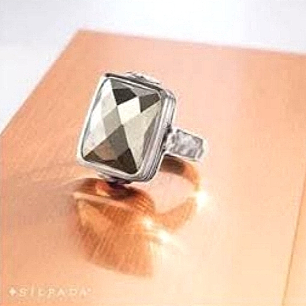 Silpada 925 Sterling Silver Amarillo Pyrite Band Ring
